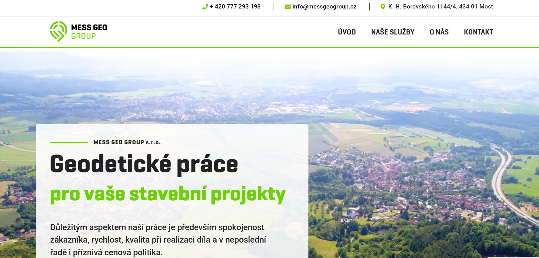 MESS GEO GROUP s.r.o. - geodetické práce Most